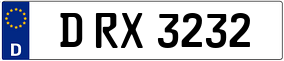 Trailer License Plate